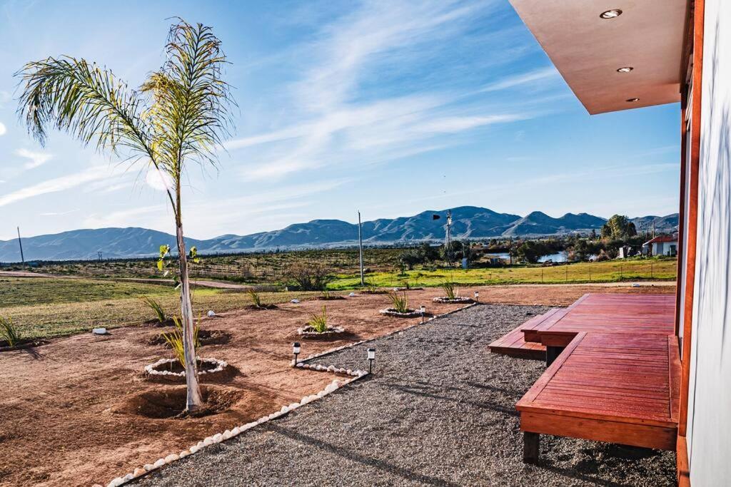 Cabana El Alamo Con Jacuzzi Villa Valle de Guadalupe Exteriör bild