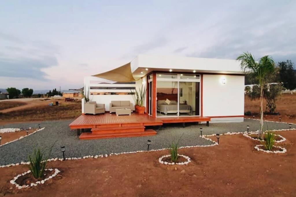 Cabana El Alamo Con Jacuzzi Villa Valle de Guadalupe Exteriör bild
