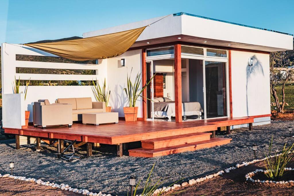 Cabana El Alamo Con Jacuzzi Villa Valle de Guadalupe Exteriör bild